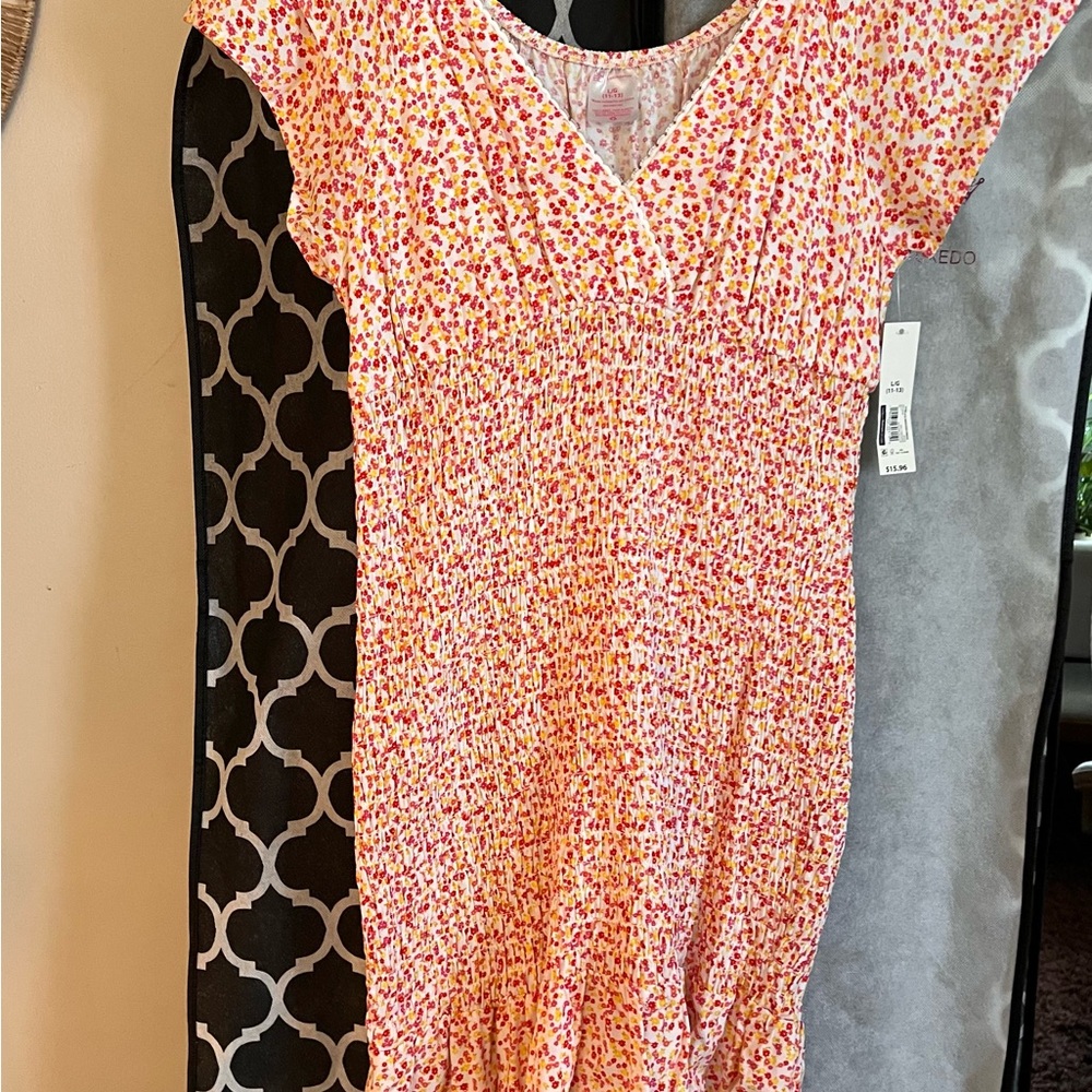 No Boundaries Pink Floral Mini Dress